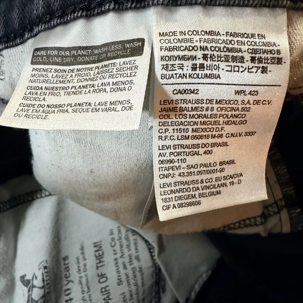 LEVI’S 514 SLIM STRAIGHT JEANS MENS 36X32 BLACK
